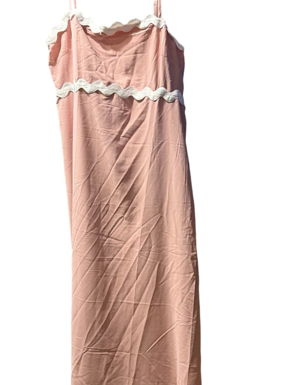 Women’s Pink m Dress with White Trim